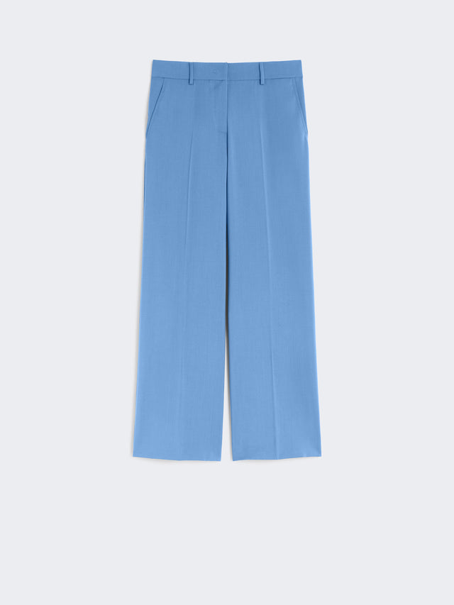 Woollen cloth palazzo trousers