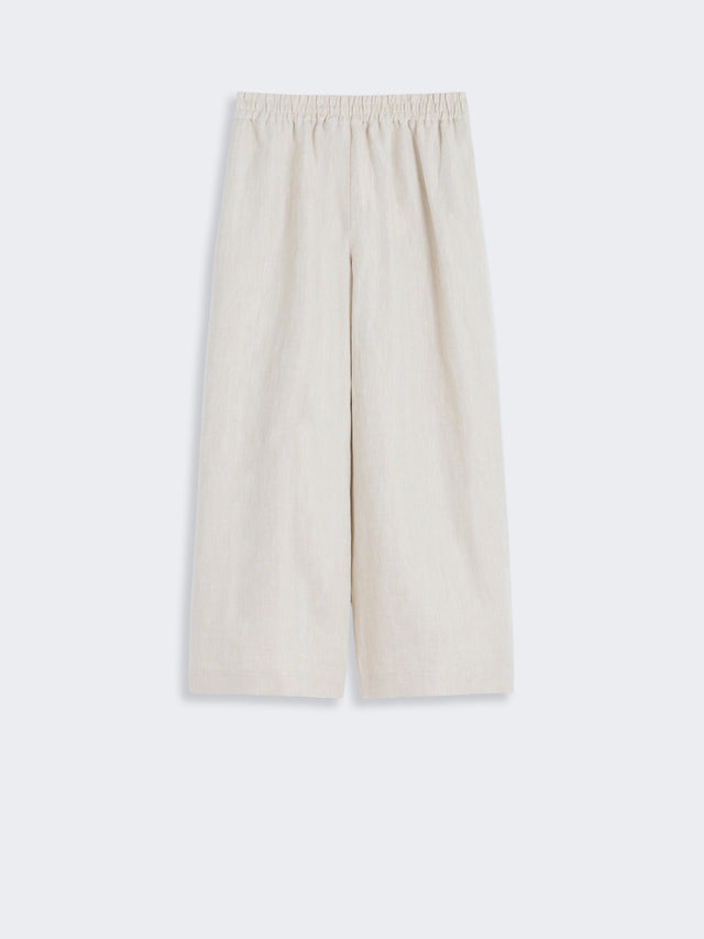 max mara wide-leg linen trousers for women