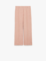 Linen Canvas Trousers for Women - Pink - Max Mara UAE