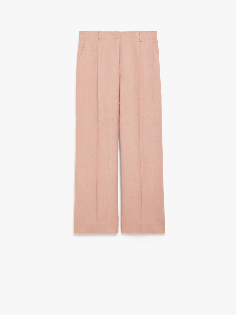 max mara linen canvas trousers