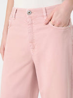 max mara cotton drill wide-leg trousers for women