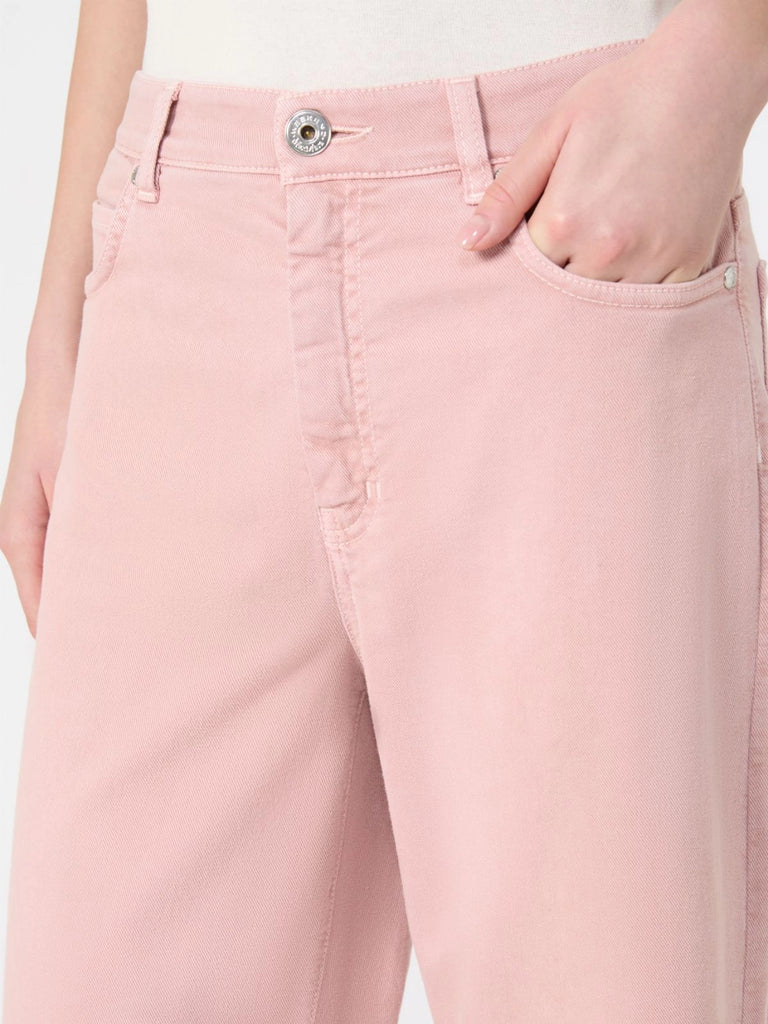 max mara cotton drill wide-leg trousers