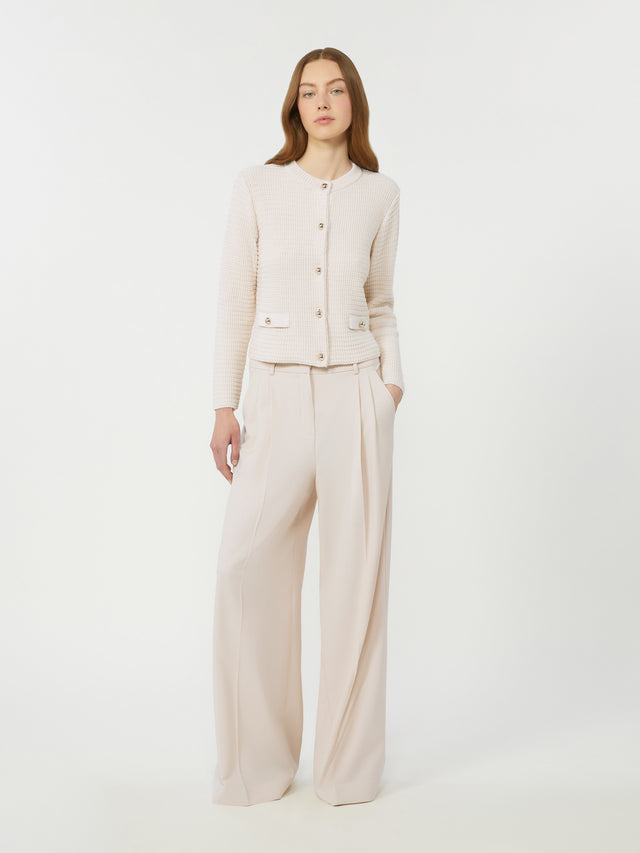 Wool-blend trousers