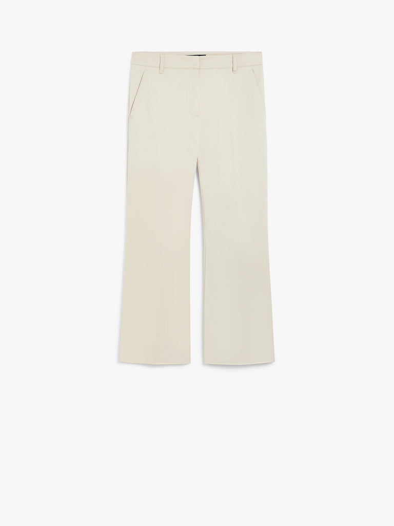 max mara stretch gabardine flared trousers