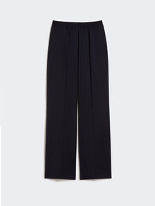 Pure Woollen Cloth Trousers for Women - Navy - Max Mara UAE