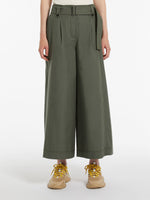 Cotton canvas trousers