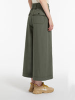 Cotton canvas trousers