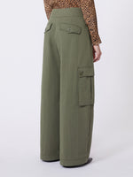 Cotton gabardine trousers