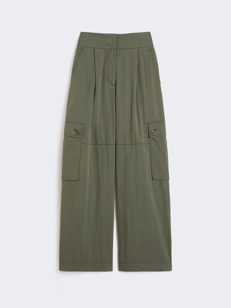 Cotton gabardine trousers