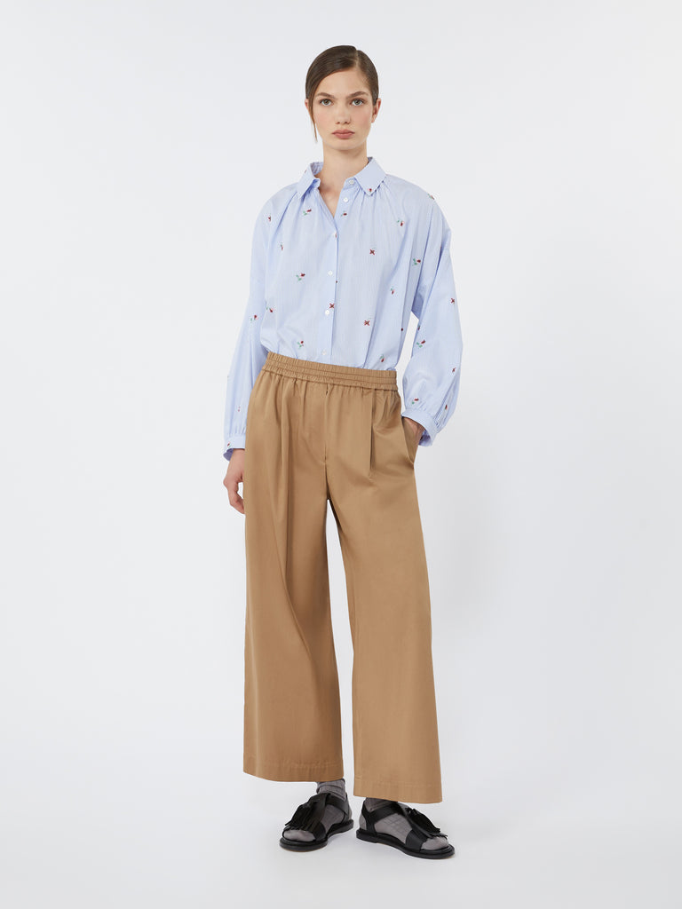 max mara cotton rasetto trousers
