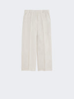 max mara linen canvas trousers for women