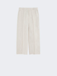 max mara linen canvas trousers for women
