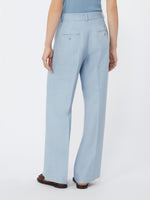max mara linen canvas trousers for women