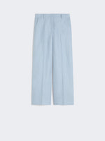 max mara linen canvas trousers for women