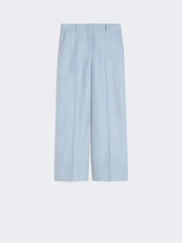 max mara linen canvas trousers