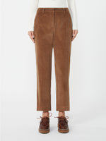 Corduroy Trousers for Women - Hazelnut Brown - Max Mara UAE