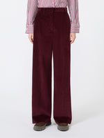 max mara cotton velvet trousers for women