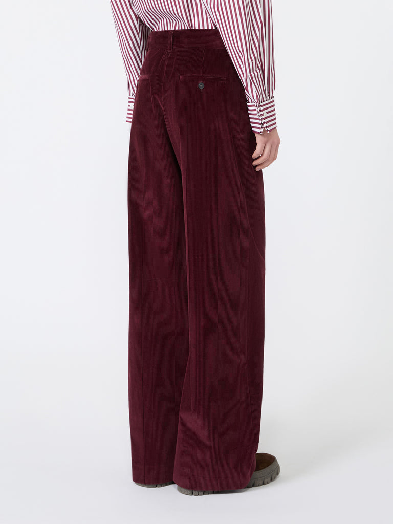 max mara cotton velvet trousers
