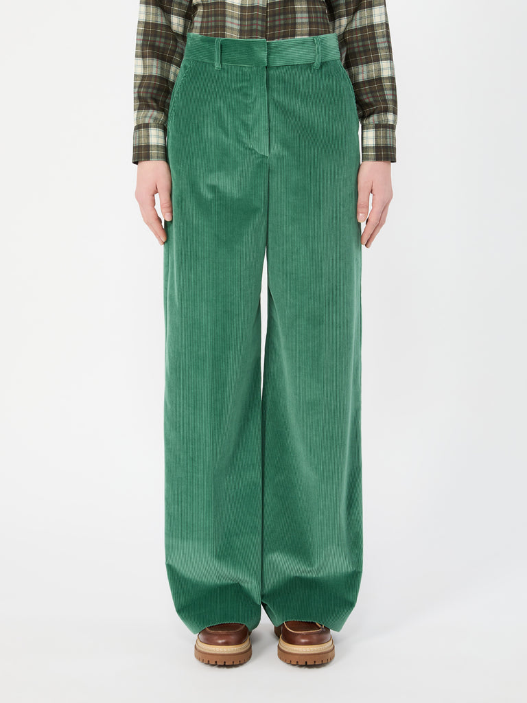 max mara cotton velvet trousers