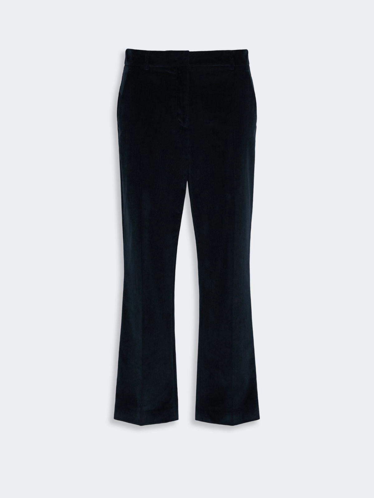 Cotton velvet cropped trousers, ULTRAMARINE | Max Mara UAE