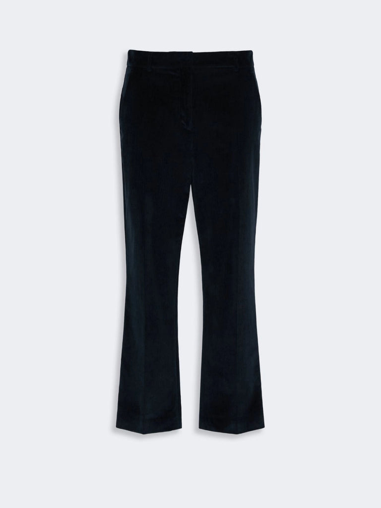 max mara cotton velvet cropped trousers