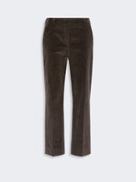 max mara cotton velvet cropped trousers for women