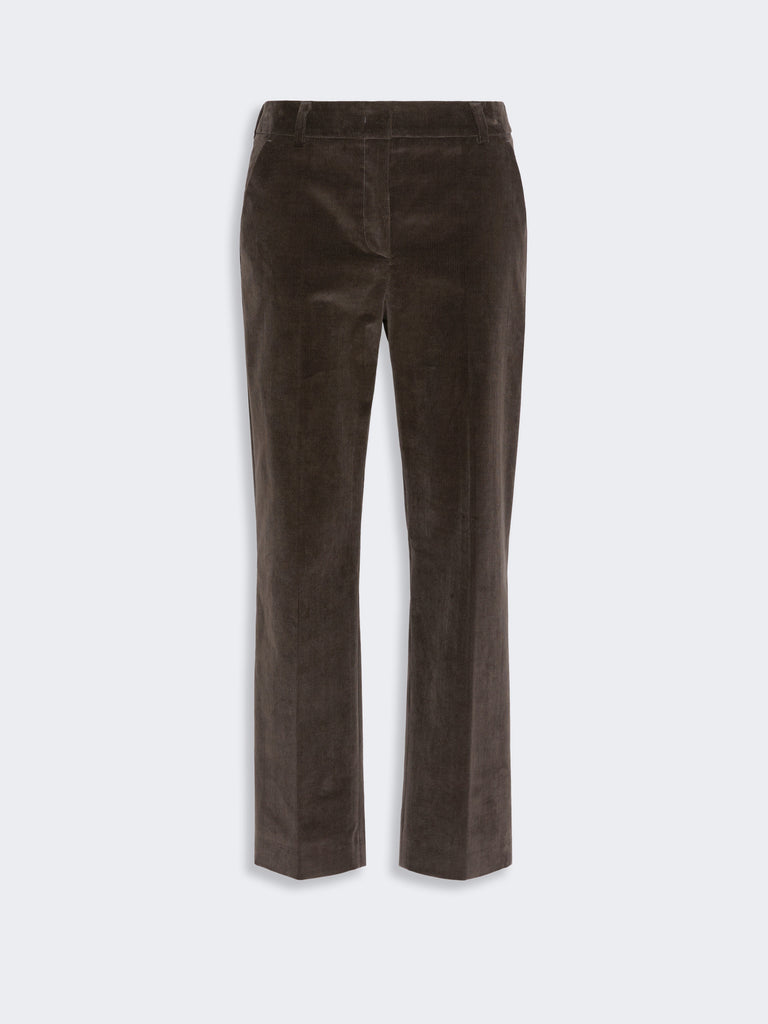 max mara cotton velvet cropped trousers