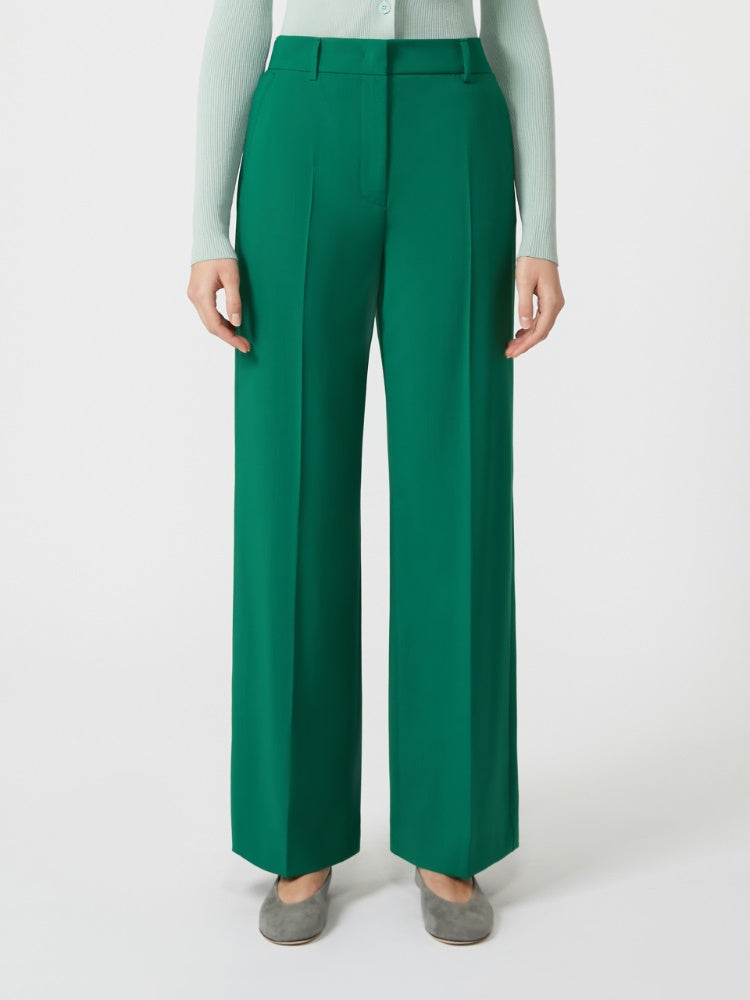Wool palazzo trousers