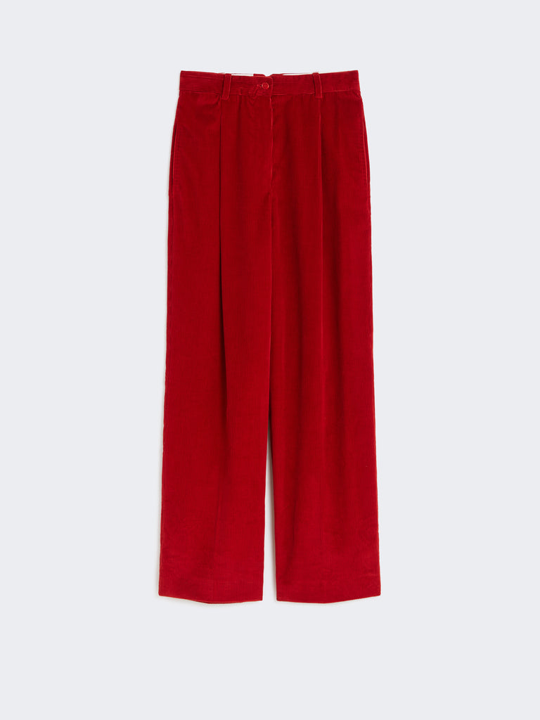 max mara cotton velvet trousers