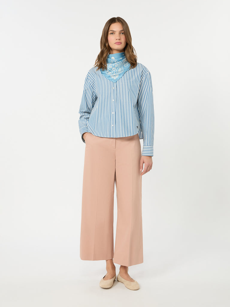 max mara cotton satin trousers