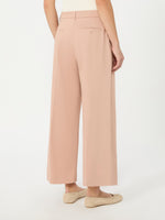 Cotton Satin Trousers for Women - Antique Rose - Max Mara UAE