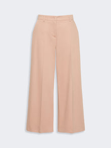 Cotton Satin Trousers for Women - Antique Rose - Max Mara UAE