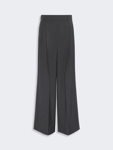 Woollen Cloth Trousers for Women - Dark Grey - Max Mara UAE