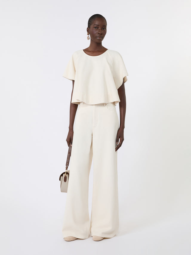 max mara cotton bull denim jeans for women