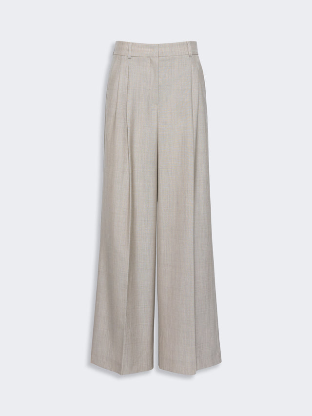 max mara wide-leg woollen cloth trousers for women