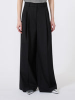 max mara wide-leg woollen cloth trousers for women