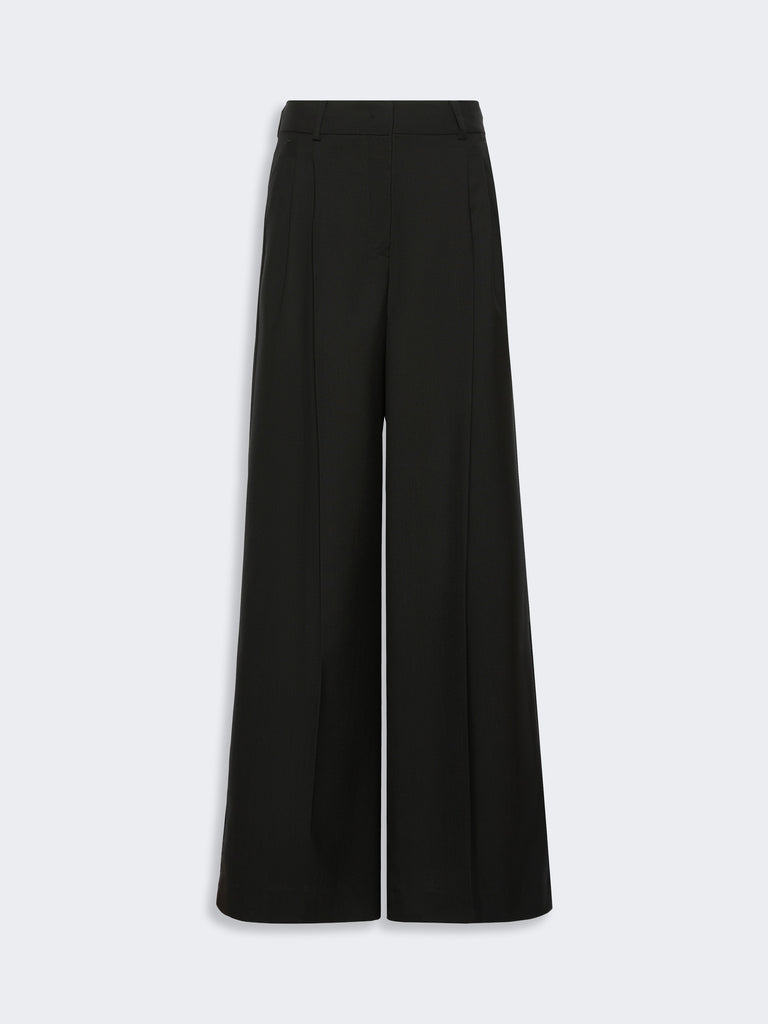max mara wide-leg woollen cloth trousers