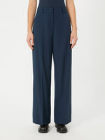 max mara stretch wool palazzo trousers for women