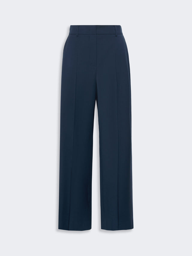 max mara stretch wool palazzo trousers for women