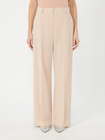 max mara stretch wool palazzo trousers for women