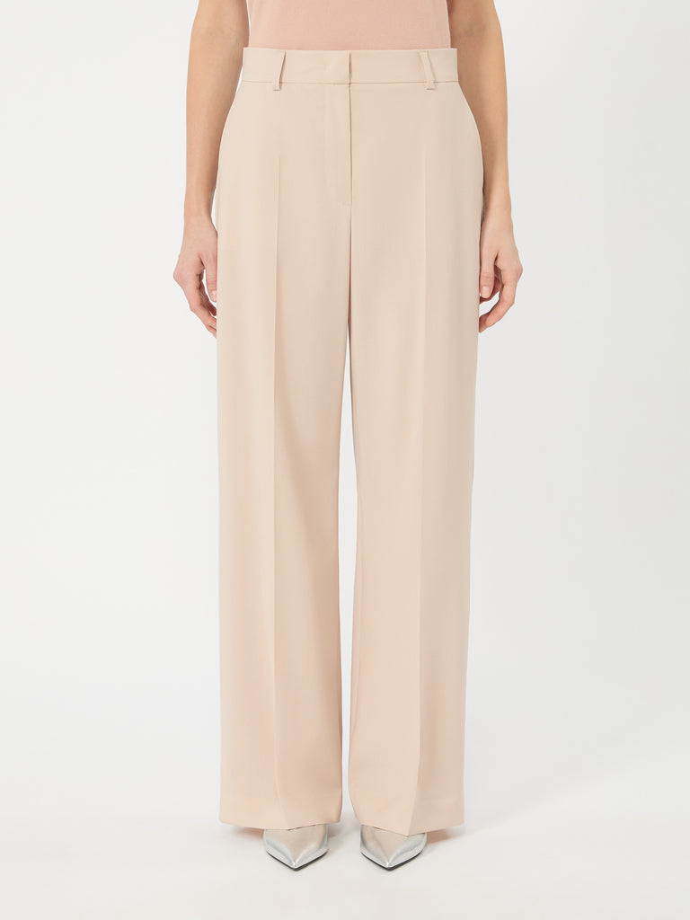 max mara stretch wool palazzo trousers