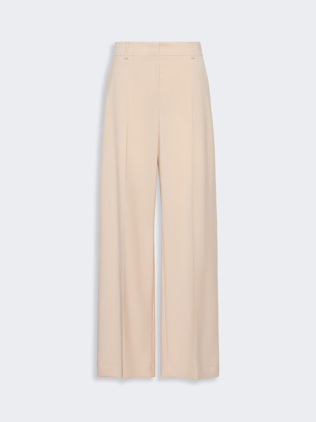 max mara stretch wool palazzo trousers for women