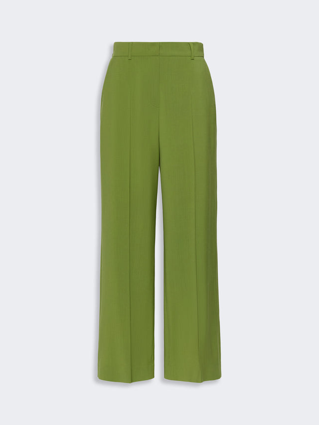 max mara stretch wool palazzo trousers for women