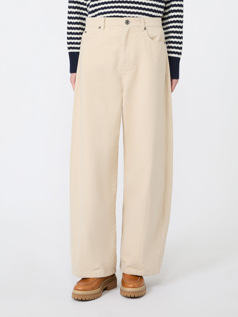 max mara cotton drill trousers