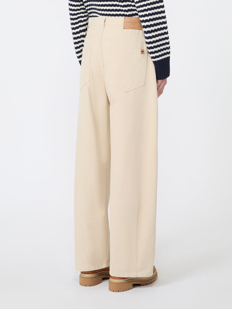 max mara cotton drill trousers