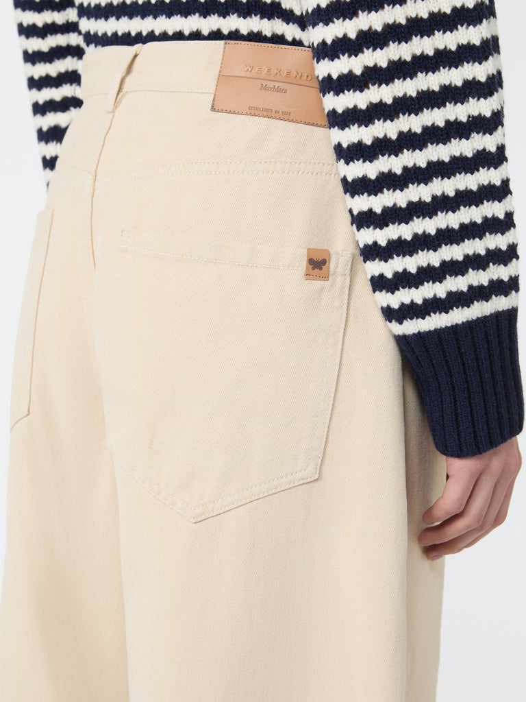 max mara cotton drill trousers