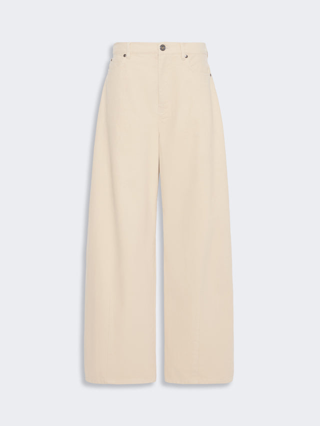 max mara cotton drill trousers for women