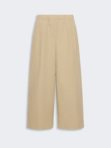 Flared Cotton Gabardine Trousers for Women - Beige - Max Mara UAE