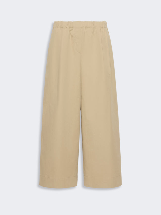 max mara flared cotton gabardine trousers for women