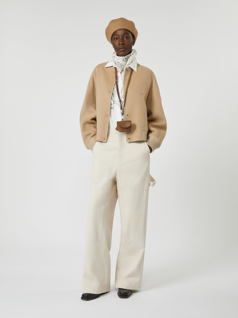 max mara cotton drill workwear trousers